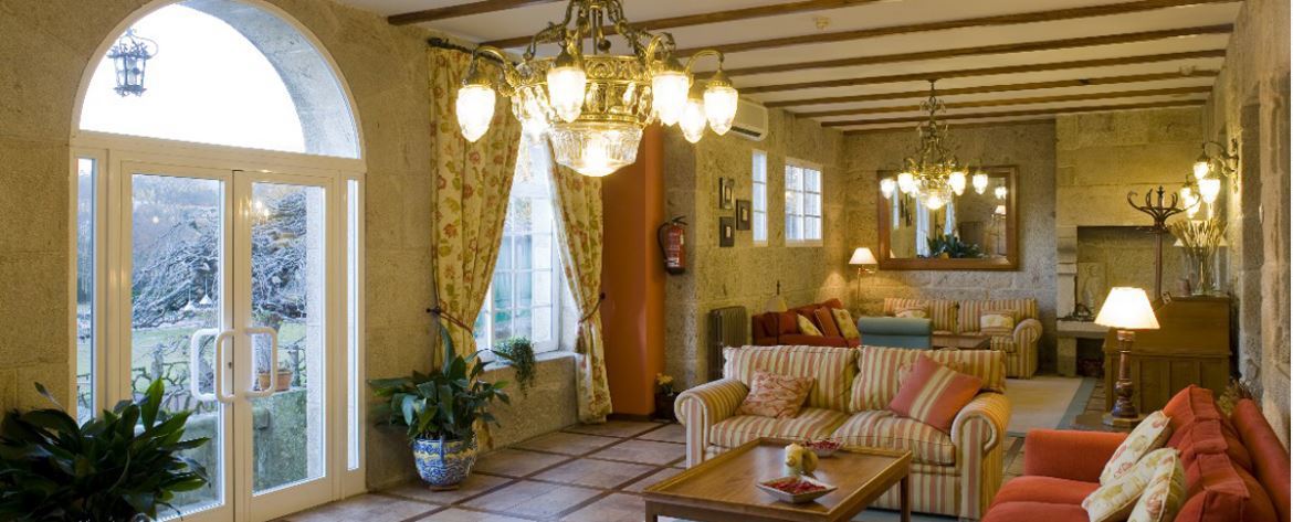 Termas De Cuntis - Hotel Castro Do Balneario エクステリア 写真